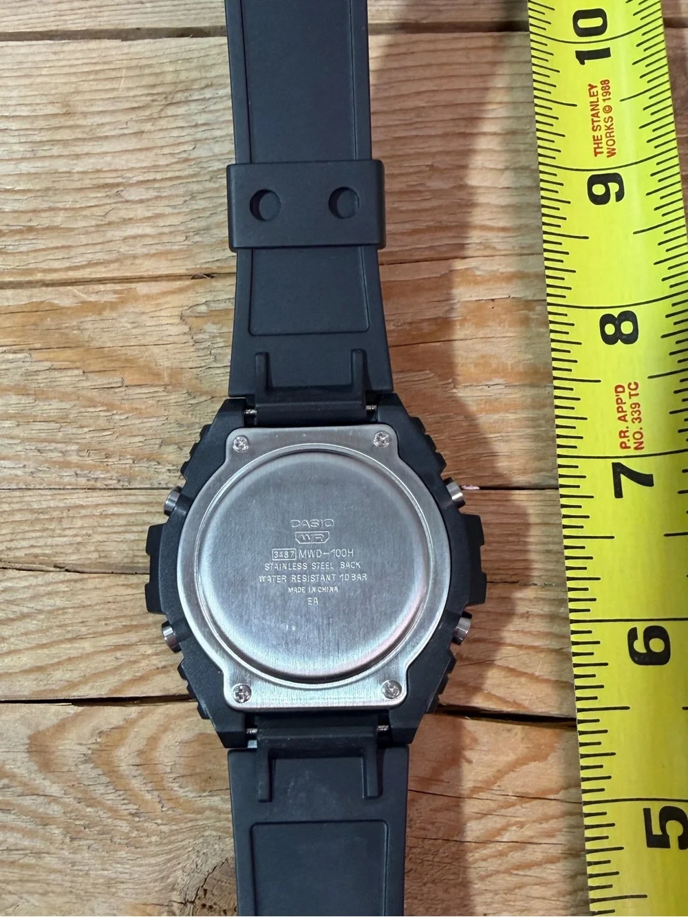 Casio Black and Silver Digital Illuminator Watch